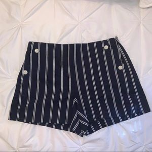 J Crew Pinstripe Shorts